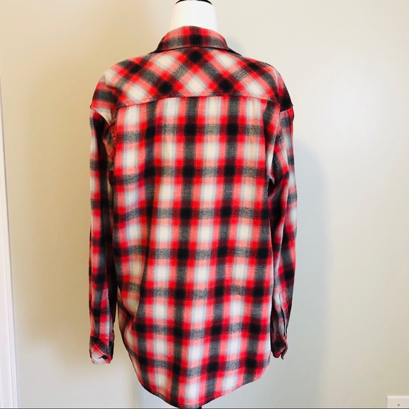 TNA by Aritzia Flannel Boyfriend Shirt - size M - Picture 2 of 7